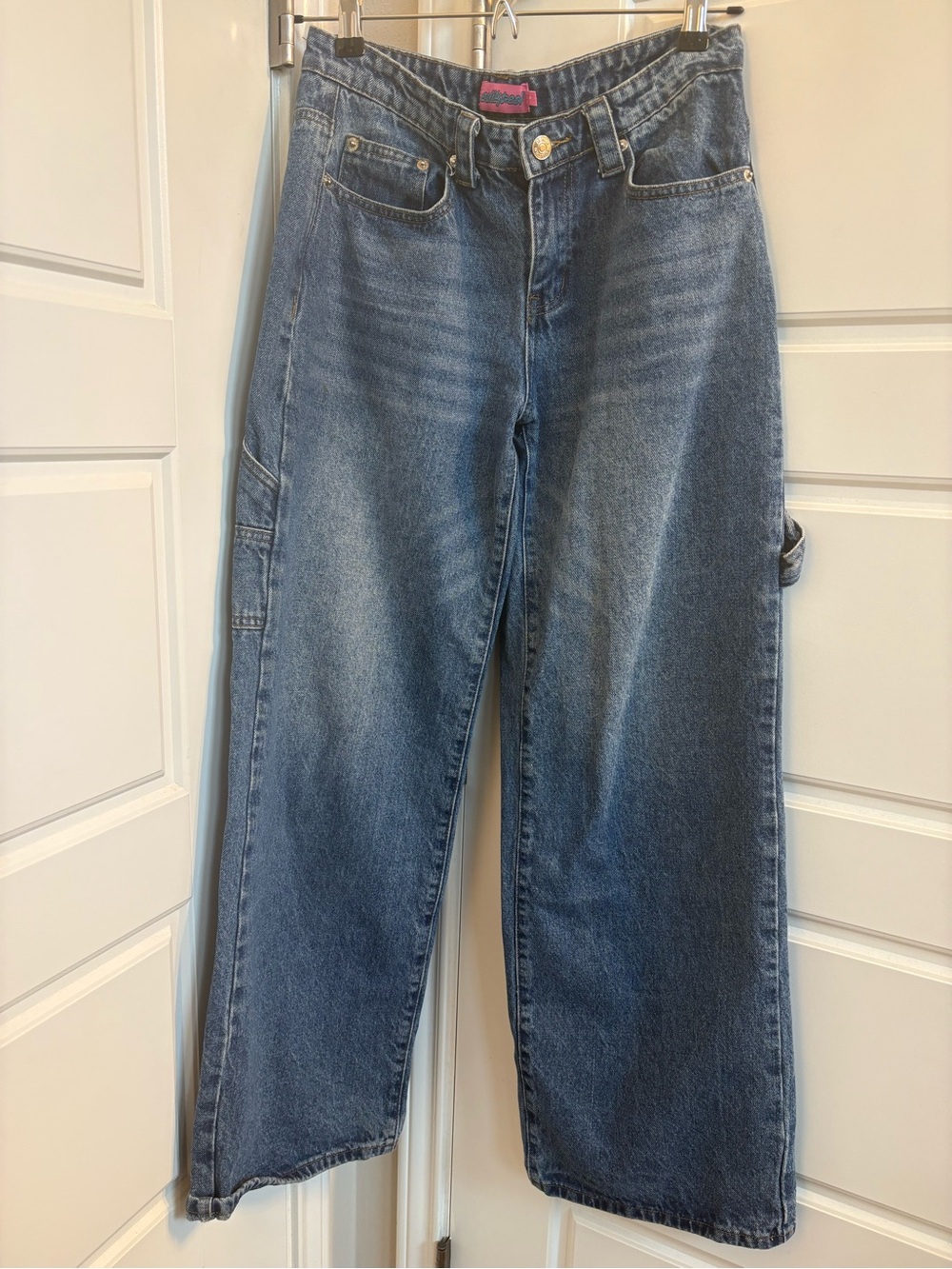 Edikted Size Small High Rise Carpenter Jeans - Picture 3 of 5